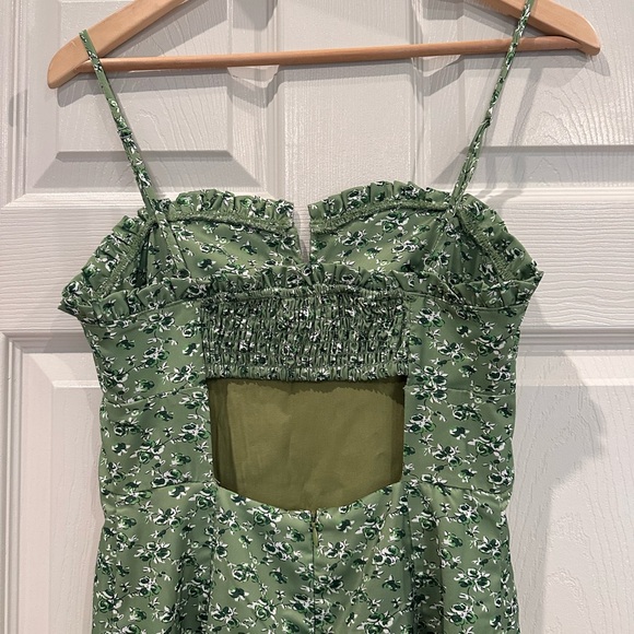 Lush Floral Keyhole Sleeveless Slip Dress - Picture 5 of 7